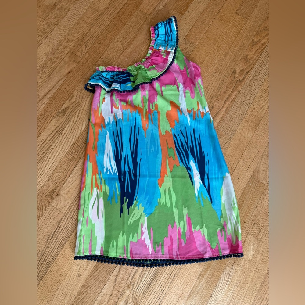 Mud Pie One Shoulder Mini Dress or Cover-Up Small